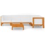 Gartenmöbel- und Kissenset 6-teilig aus massivem Akazienholz von vidaXL, Gartensets - Ref: Foro24-3058142, Preis: 744,68 €, R...
