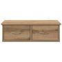 Armario pared madera de ingeniería roble artesano 60x26x18,5 cm