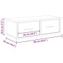 Armario pared madera de ingeniería roble artesano 60x26x18,5 cm von , Regale und Regale - Ref: Foro24-855859, Preis: 49,26 €,...