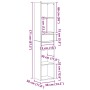 Estantería de madera de ingeniería roble artisan 36x30x171 cm by , Bookcases and shelves - Ref: Foro24-856047, Price: 91,19 €...