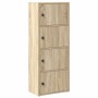 Estantería de madera de ingeniería gris hormigón 40x24x102 cm von , Bücherregale und Regale - Ref: Foro24-860376, Preis: 68,2...