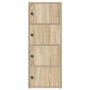 Estantería de madera de ingeniería gris hormigón 40x24x102 cm von , Bücherregale und Regale - Ref: Foro24-860376, Preis: 68,2...