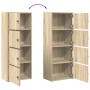 Estantería de madera de ingeniería gris hormigón 40x24x102 cm von , Bücherregale und Regale - Ref: Foro24-860376, Preis: 68,2...