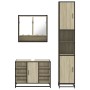 Set de muebles de baño 3 pzas madera contrachapada roble Sonoma von , Badezimmermöbel - Ref: Foro24-3301121, Preis: 290,96 €,...
