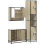 Set de muebles de baño 3 pzas madera contrachapada roble Sonoma von , Badezimmermöbel - Ref: Foro24-3301121, Preis: 290,96 €,...
