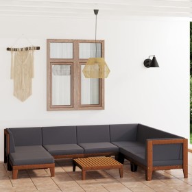 Garden furniture set with 8 pieces and solid acacia wood cushions. by vidaXL, Garden sets - Ref: Foro24-3058125, Price: 956,3...