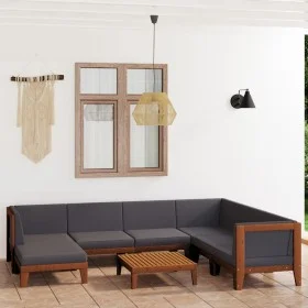 Garden furniture set with 8 pieces and solid acacia wood cushions. by vidaXL, Garden sets - Ref: Foro24-3058125, Price: 943,0...
