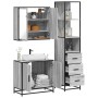 Set de muebles de baño 3 pzas madera contrachapada gris sonoma by , Bathroom furniture - Ref: Foro24-3301128, Price: 252,88 €...