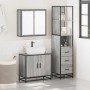Set de muebles de baño 3 pzas madera contrachapada gris sonoma by , Bathroom furniture - Ref: Foro24-3301128, Price: 252,88 €...