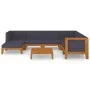 Garden furniture set with 8 pieces and solid acacia wood cushions. by vidaXL, Garden sets - Ref: Foro24-3058125, Price: 943,0...