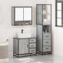 Set de muebles de baño 3 pzas madera contrachapada gris sonoma by , Bathroom furniture - Ref: Foro24-3301168, Price: 287,34 €...