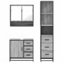 Set de muebles de baño 3 pzas madera contrachapada gris sonoma by , Bathroom furniture - Ref: Foro24-3301168, Price: 287,34 €...