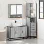 Set de muebles de baño 3 pzas madera contrachapada gris sonoma by , Bathroom furniture - Ref: Foro24-3301163, Price: 275,58 €...