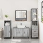 Set de muebles de baño 3 pzas madera contrachapada gris sonoma by , Bathroom furniture - Ref: Foro24-3301163, Price: 275,58 €...