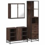 Set de muebles baño 3 pzas madera contrachapada roble marrón by , Bathroom furniture - Ref: Foro24-3301154, Price: 250,43 €, ...