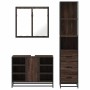Set de muebles baño 3 pzas madera contrachapada roble marrón by , Bathroom furniture - Ref: Foro24-3301154, Price: 250,43 €, ...