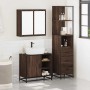 Set de muebles baño 3 pzas madera contrachapada roble marrón by , Bathroom furniture - Ref: Foro24-3301149, Price: 248,00 €, ...