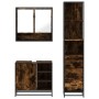 Set de muebles baño 3 pzas madera contrachapada roble ahumado de , Muebles de baño - Ref: Foro24-3301177, Precio: 233,55 €, D...