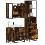 Set de muebles baño 3 pzas madera contrachapada roble ahumado von , Badezimmermöbel - Ref: Foro24-3301137, Preis: 250,81 €, R...