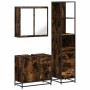 Set de muebles baño 3 pzas madera contrachapada roble ahumado von , Badezimmermöbel - Ref: Foro24-3301137, Preis: 250,81 €, R...