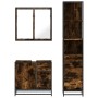 Set de muebles baño 3 pzas madera contrachapada roble ahumado von , Badezimmermöbel - Ref: Foro24-3301137, Preis: 250,81 €, R...