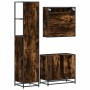Set de muebles baño 3 pzas madera contrachapada roble ahumado von , Badezimmermöbel - Ref: Foro24-3301137, Preis: 250,81 €, R...
