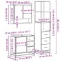 Juego de muebles de baño 3 pzas madera contrachapada negro von , Badezimmermöbel - Ref: Foro24-3301175, Preis: 266,77 €, Raba...