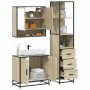 Set de muebles de baño 3 pzas madera contrachapada roble Sonoma von , Badezimmermöbel - Ref: Foro24-3301156, Preis: 249,16 €,...