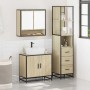 Set de muebles de baño 3 pzas madera contrachapada roble Sonoma von , Badezimmermöbel - Ref: Foro24-3301156, Preis: 249,16 €,...