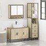 Set de muebles de baño 3 pzas madera contrachapada roble Sonoma von , Badezimmermöbel - Ref: Foro24-3301161, Preis: 266,43 €,...