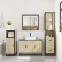 Set de muebles de baño 3 pzas madera contrachapada roble Sonoma von , Badezimmermöbel - Ref: Foro24-3301161, Preis: 266,43 €,...