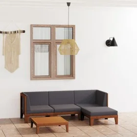 Garden furniture and cushions set 5 pieces solid acacia wood by vidaXL, Garden sets - Ref: Foro24-3058109, Price: 568,46 €, D...