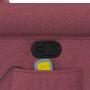Sillón de masaje reclinable de tela color vino tinto by , Armchairs - Ref: Foro24-4015669, Price: 223,91 €, Discount: %