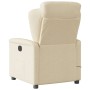 Sillón reclinable de masaje eléctrico tela color crema by , Armchairs - Ref: Foro24-3303132, Price: 264,54 €, Discount: %