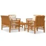 5-piece garden furniture set with solid acacia wood cushions by vidaXL, Garden sets - Ref: Foro24-3058096, Price: 690,93 €, D...
