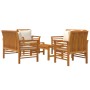5-teiliges Gartenmöbel-Set mit Kissen aus massivem Akazienholz von vidaXL, Gartensets - Ref: Foro24-3058096, Preis: 711,06 €,...