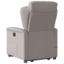 Sillón reclinable de masaje elevable tela gris taupé de , Sillones - Ref: Foro24-3303151, Precio: 269,88 €, Descuento: %