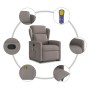 Sillón reclinable de masaje elevable tela gris taupé de , Sillones - Ref: Foro24-3303151, Precio: 269,88 €, Descuento: %