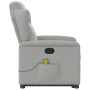 Sillón de masaje reclinable de pie de tela gris nube by , Armchairs - Ref: Foro24-3303153, Price: 271,58 €, Discount: %