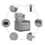 Sillón de masaje reclinable de pie de tela gris nube by , Armchairs - Ref: Foro24-3303153, Price: 271,58 €, Discount: %