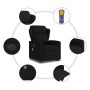 Sillón de masaje eléctrico reclinable elevable tela negro by , Armchairs - Ref: Foro24-3303166, Price: 317,71 €, Discount: %