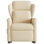 Sillón de masaje eléctrico reclinable elevable tela crema by , Armchairs - Ref: Foro24-3303172, Price: 332,00 €, Discount: %