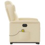 Sillón de masaje eléctrico reclinable elevable tela crema by , Armchairs - Ref: Foro24-3303172, Price: 332,00 €, Discount: %