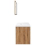 Juego de muebles baño 3 piezas madera ingeniería roble artisan by , Bathroom furniture - Ref: Foro24-3328588, Price: 274,74 €...
