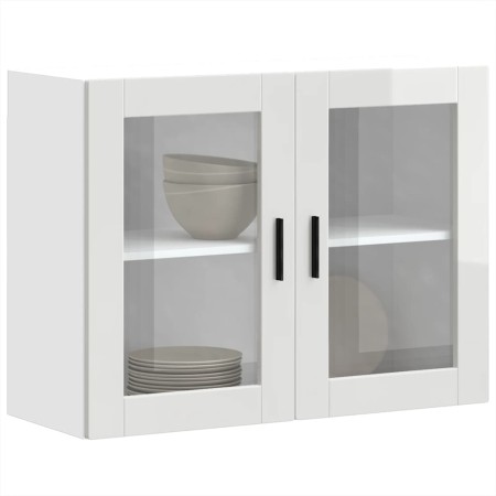 Armario pared para cocina puerta cristal Porto blanco brillante von , Küchenschränke - Ref: Foro24-854089, Preis: 97,62 €, Ra...