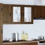 Armario de pared para cocina puerta cristal Porto roble marrón von , Küchenschränke - Ref: Foro24-854094, Preis: 82,78 €, Rab...