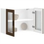 Armario de pared para cocina puerta cristal Porto roble marrón von , Küchenschränke - Ref: Foro24-854094, Preis: 82,78 €, Rab...