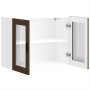 Armario de pared para cocina puerta cristal Porto roble marrón von , Küchenschränke - Ref: Foro24-854094, Preis: 82,78 €, Rab...