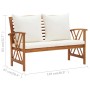 Gartenmöbel 4 Stück mit Kissen massivem Akazienholz von vidaXL, Gartensets - Ref: Foro24-3057987, Preis: 474,44 €, Rabatt: %