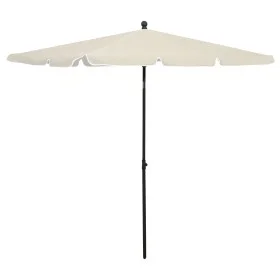 Gartenschirm mit sandfarbenem Mast 210x140 cm von vidaXL, Sonnenschirme - Ref: Foro24-315543, Preis: 46,84 €, Rabatt: %